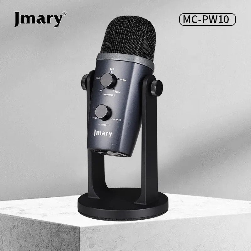 Jmary MC-PW10 Professional USB Microphone – Studio Quality for Podcasting, Streaming & Recording