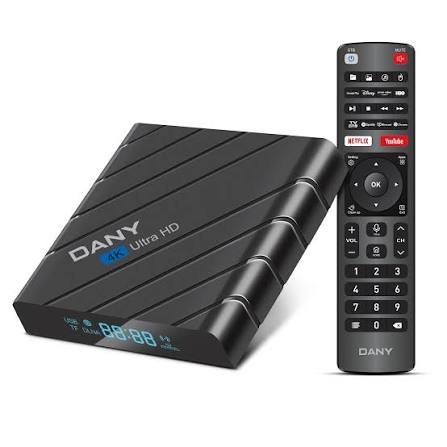 Dany Amaze AX-500 4K Ultra HD Android TV Box – Netflix Supported & Pre-Installed, 4GB RAM, Android 15, 5G WiFi, Bluetooth, Google TV Smart Streaming Device (Pakistan)