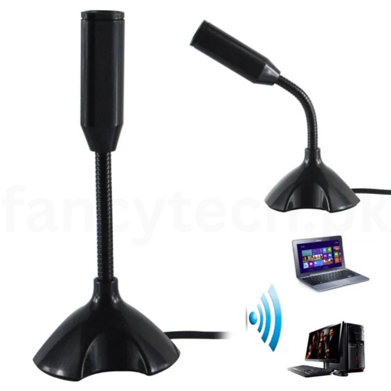 Mini USB Computer Microphone for PC & Laptop – Plug-and-Play Recording Mic for Streaming, Voice Chat
