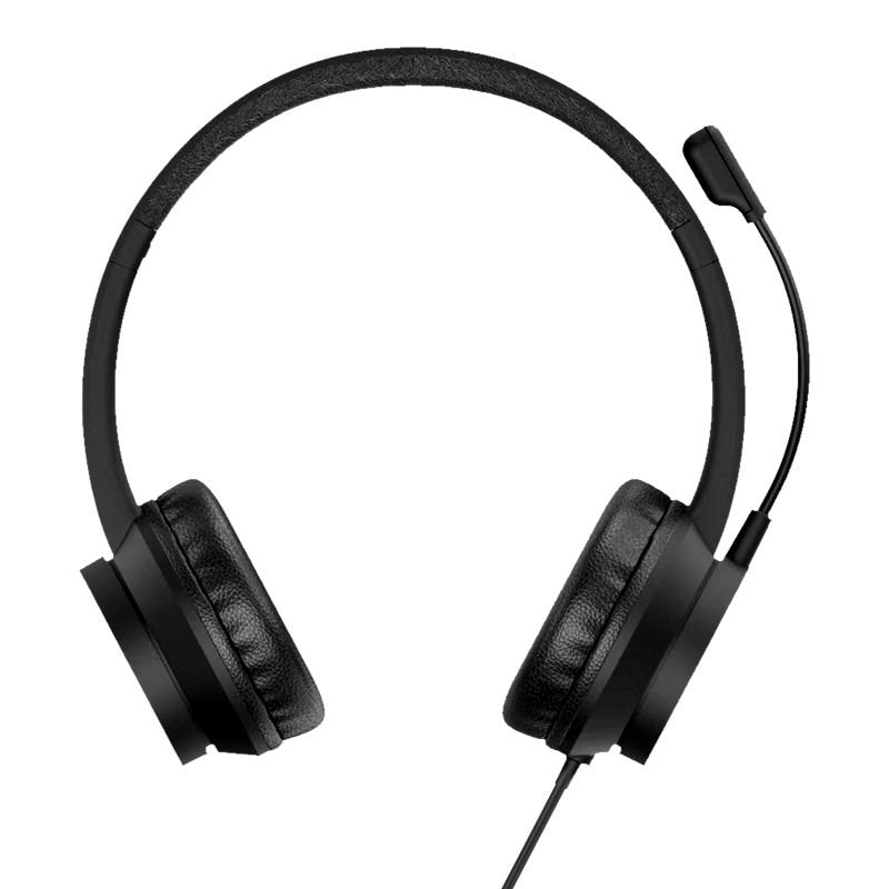Q5 USB Wired Headphone with Mic – 40mm Driver, Noise Isolation, Adjustable Mic, On-Ear Comfort – Best for Online Meetings, PC & Laptop