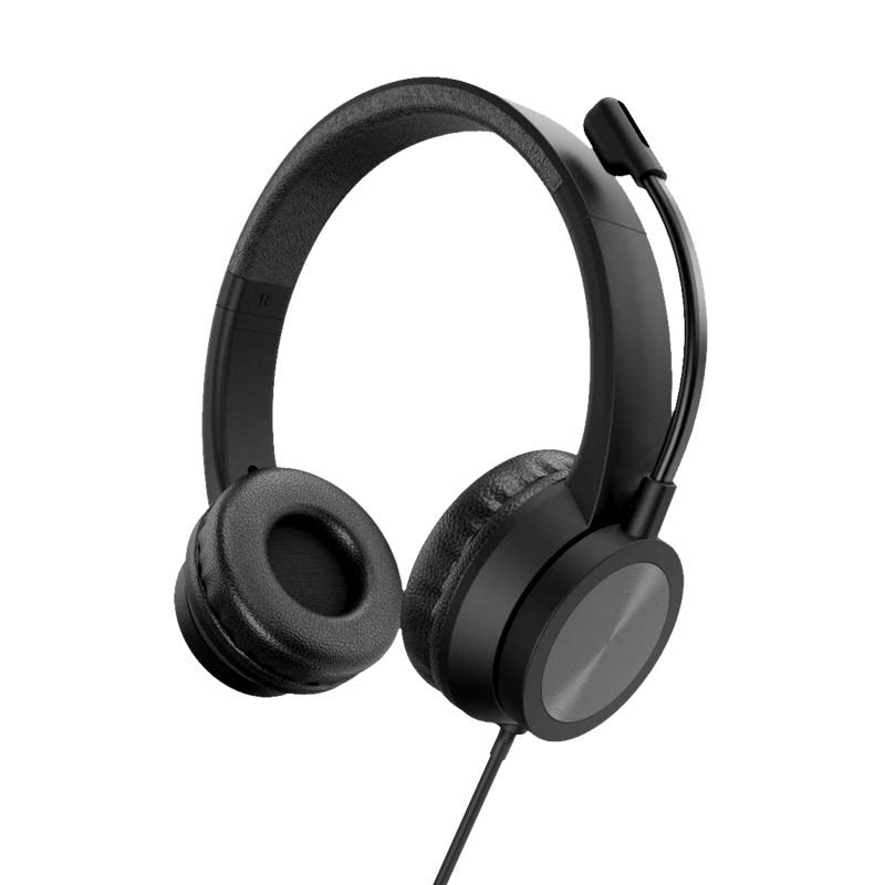 Q5 USB Wired Headphone with Mic – 40mm Driver, Noise Isolation, Adjustable Mic, On-Ear Comfort – Best for Online Meetings, PC & Laptop