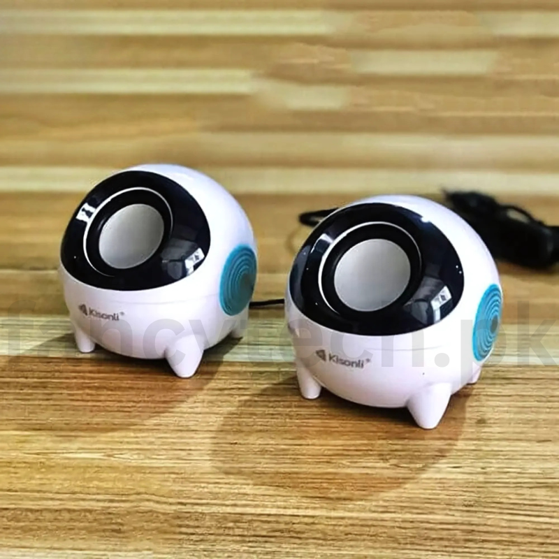 Kisonli K800 USB-Powered Multimedia Speakers – Clear Audio for Laptop & Desktop