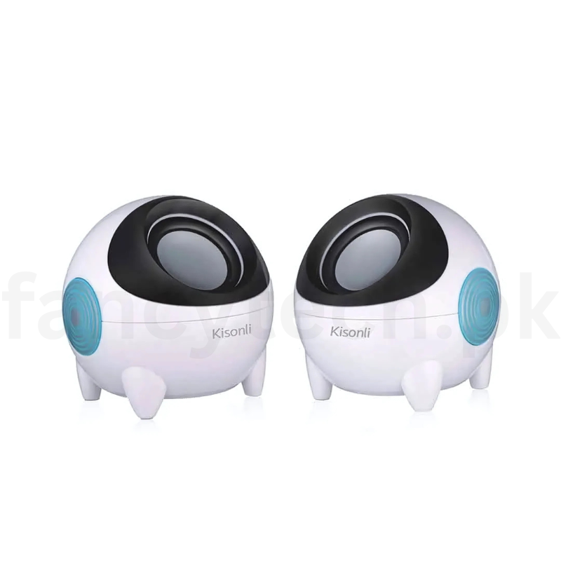 Kisonli K800 USB-Powered Multimedia Speakers – Clear Audio for Laptop & Desktop