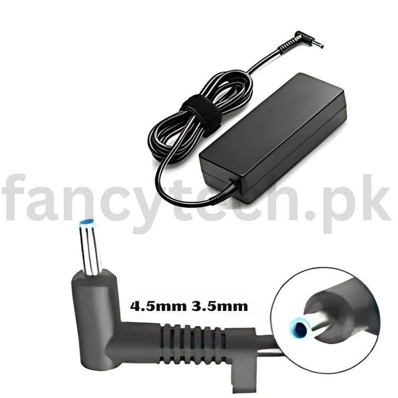 HP 90W Laptop Blue Pin Charger – Fast Charging Slim Pin Adapter for HP Laptops