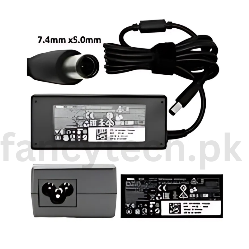 Dell 90W 7.4mm Round Pin Charger – Heavy-Duty Laptop Power Adapter