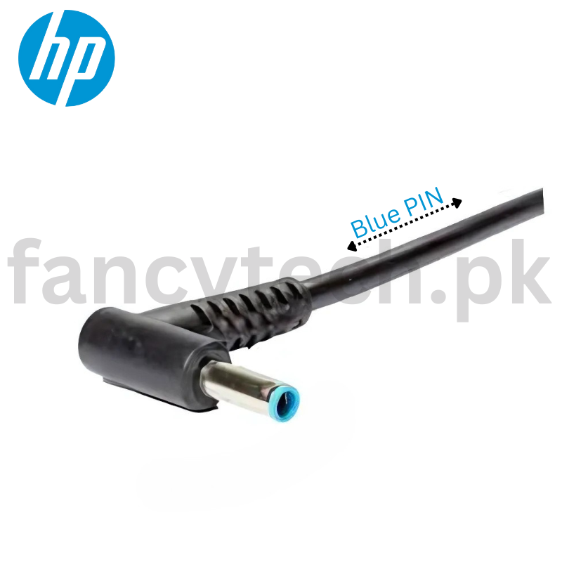 HP 90W Laptop Blue Pin Charger – Fast Charging Slim Pin Adapter for HP Laptops