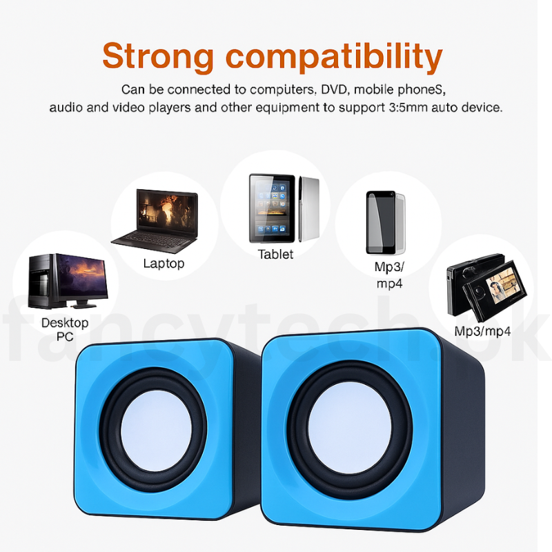 “Kisonli V310 USB-Powered Laptop Speaker (2.0, AUX-Compatible, Portable)”