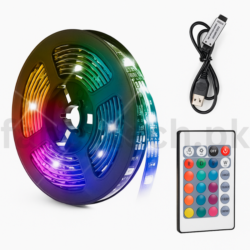 Xtrike Me HT-5050 RGB LED Strip – 3M DIY Smart Light, Bluetooth v4.2 App Control, 30 LEDs per Meter, Dimmable