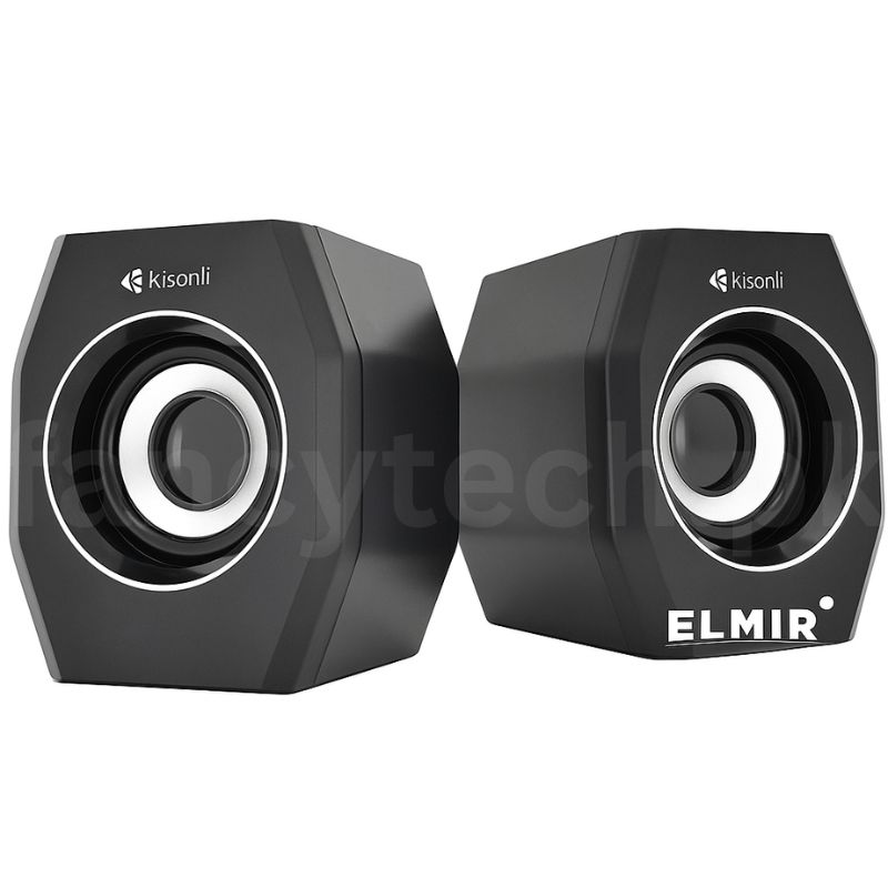 Kisonli A-101S Compact 2.0 USB Stereo Speakers – Ideal for Laptops & Desktops