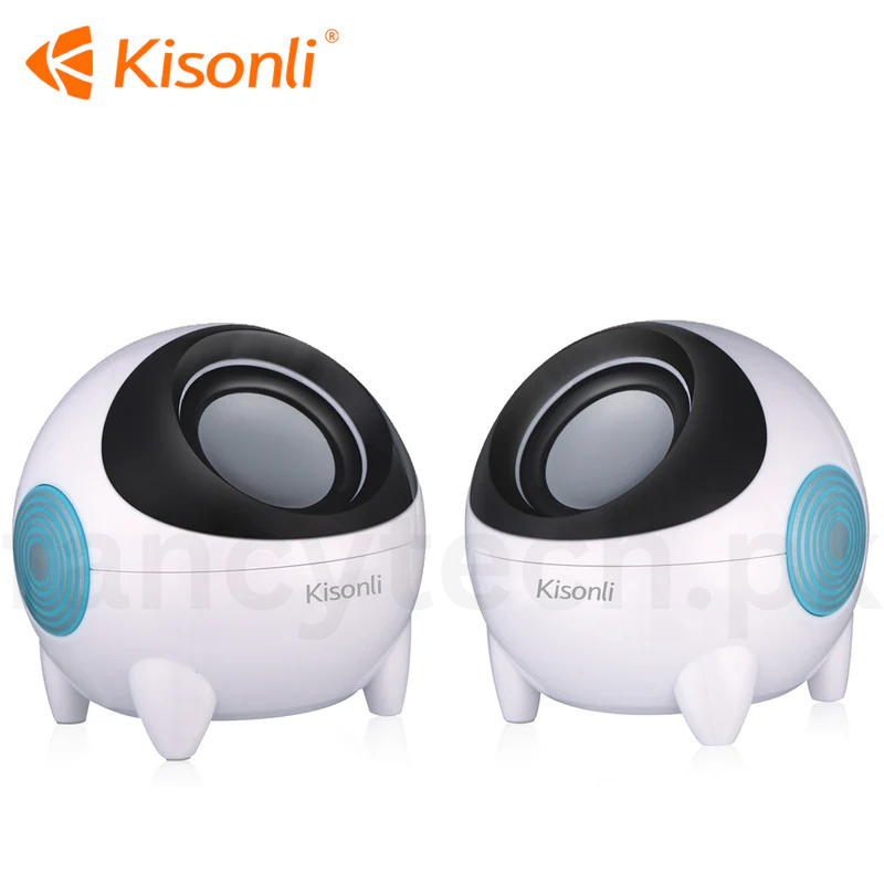 Kisonli K800 USB-Powered Multimedia Speakers – Clear Audio for Laptop & Desktop