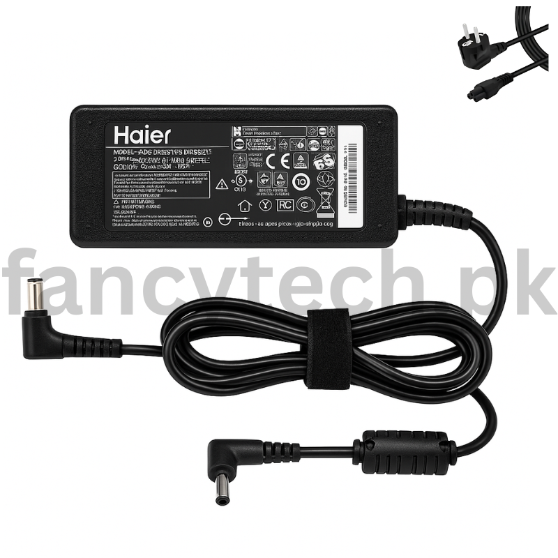 Haier 65W Laptop Charger – Slim Pin Fast Power Adapter for Haier Y11B, Y11C, and Other Laptops Models