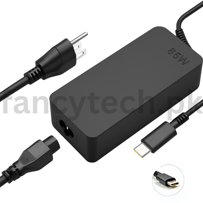 Lenovo Type-C 65W Charger – Fast USB-C Laptop Power Adapter for Lenovo Devices