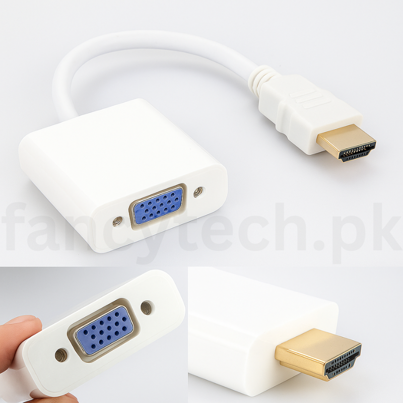 SpeedX HDMI to VGA Converter – 1080p, Uni-Directional, Plug-and-Play for Laptop, Monitor, Projector