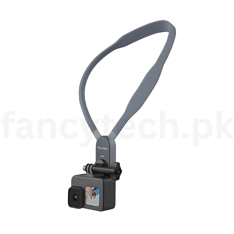 “Universal Cellphone & Camera Neck Mount Bracket – Hands-Free Adjustable Strap for Vlogging, Travel, Sports & Outdoor Shooting”