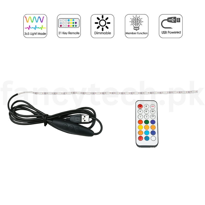 Xtrike Me HT-5050 RGB LED Strip – 3M DIY Smart Light, Bluetooth v4.2 App Control, 30 LEDs per Meter, Dimmable