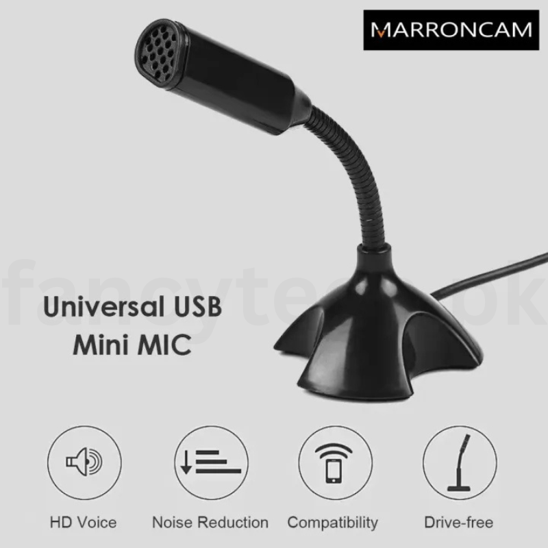 Mini USB Computer Microphone for PC & Laptop – Plug-and-Play Recording Mic for Streaming, Voice Chat
