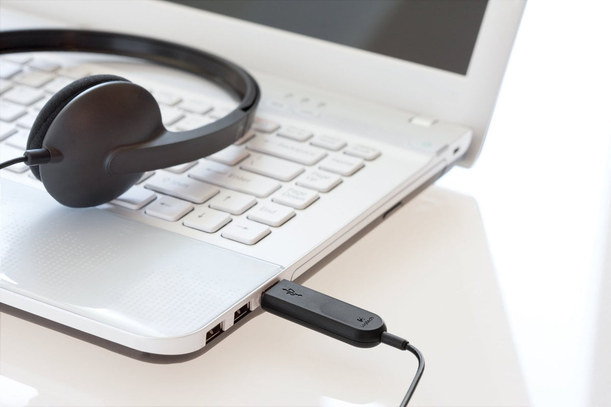 Logitech | H340 – USB Computer Headset USB Wired Headset with Noise-Canceling Microphone – Ideal for Work, Calls & Gaming
