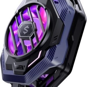 cell-phone-cooler-black-shark-fun-cooler-3pro-cellphone-radiator-with-sleep-timer-fan-speed-settings-for-2-63-3-46-inches-ios-android-semiconductor-heatsink-cooling-purple