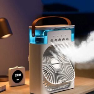 trending-mini-air-conditioner-fan-premium-3-in-1-desk-cooling-fan-spray-humidifier-usb-rechargeable